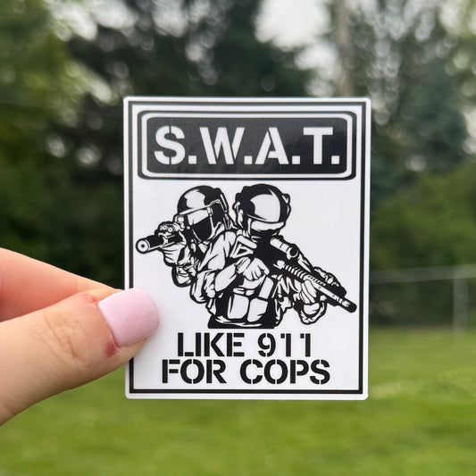 SWAT Team Police Sticker