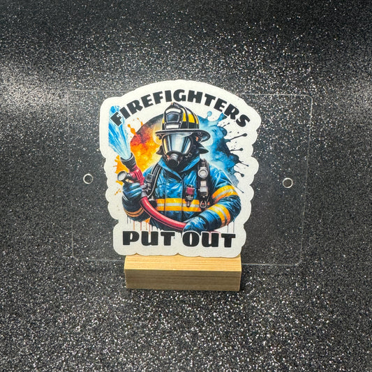 Firefighters Put Out Sticker