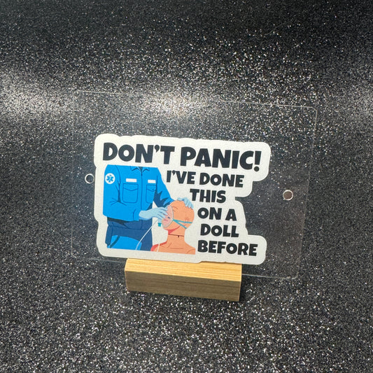 Don't Panic Firefighter and EMS Sticker