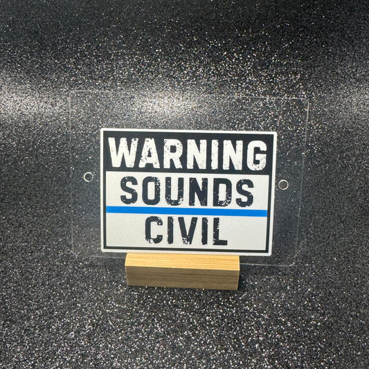 Sounds Civil Police Sticker