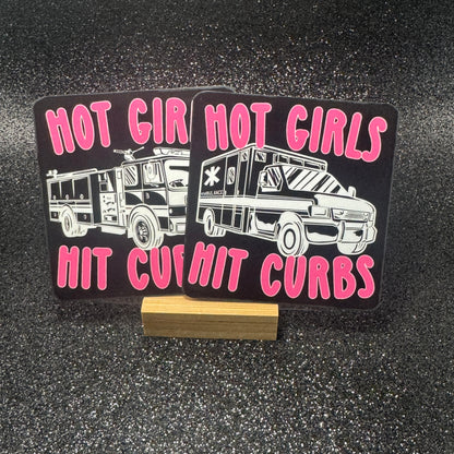 Hot Girls Firefighter Sticker