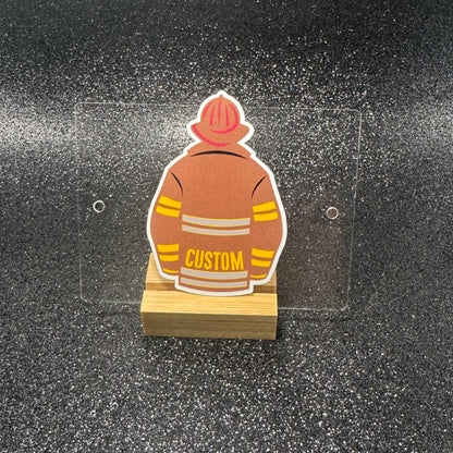 Custom Firefighter Jacket Sticker