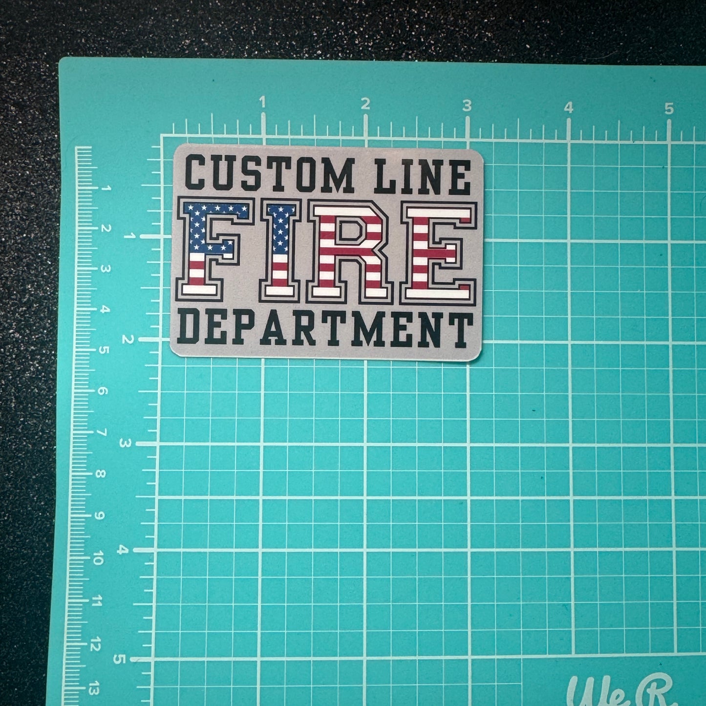 Custom Fire Department Sticker