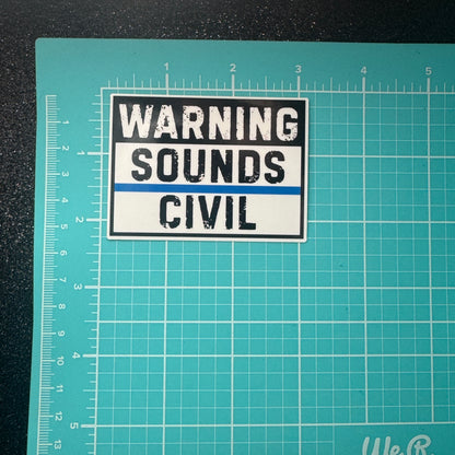 Sounds Civil Police Sticker