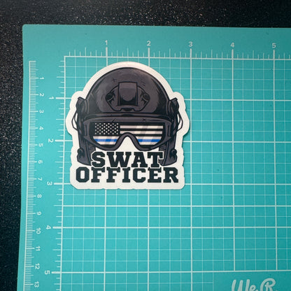 SWAT Officer Police Sticker