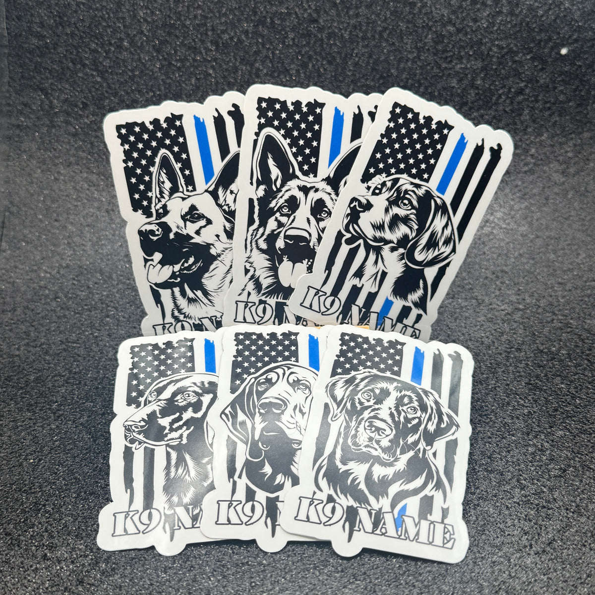 K9 Sticker Square Custom K9 Police Sticker – Witty Whits Design Shop LLC