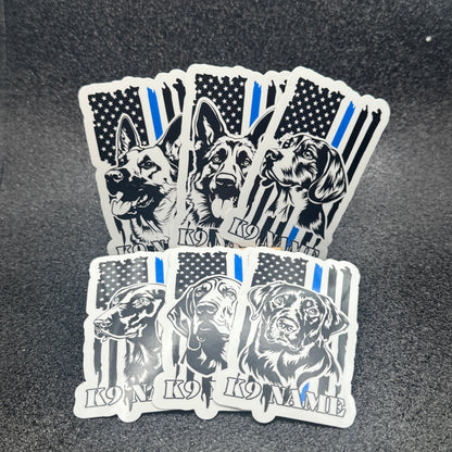 Custom K9 Police Sticker