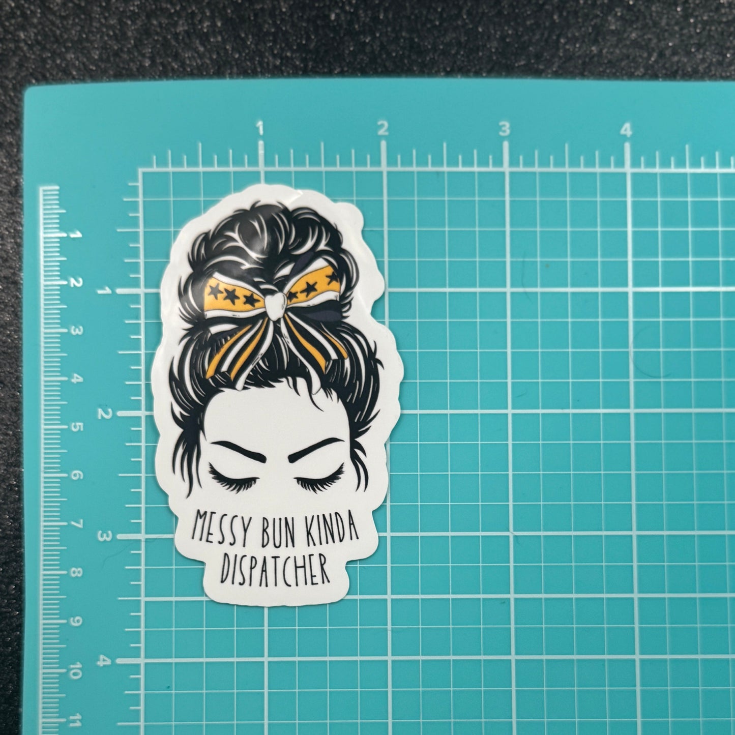 Messy Bun Dispatch Sticker