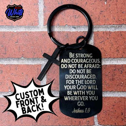 Custom First Responder Faith Keychain