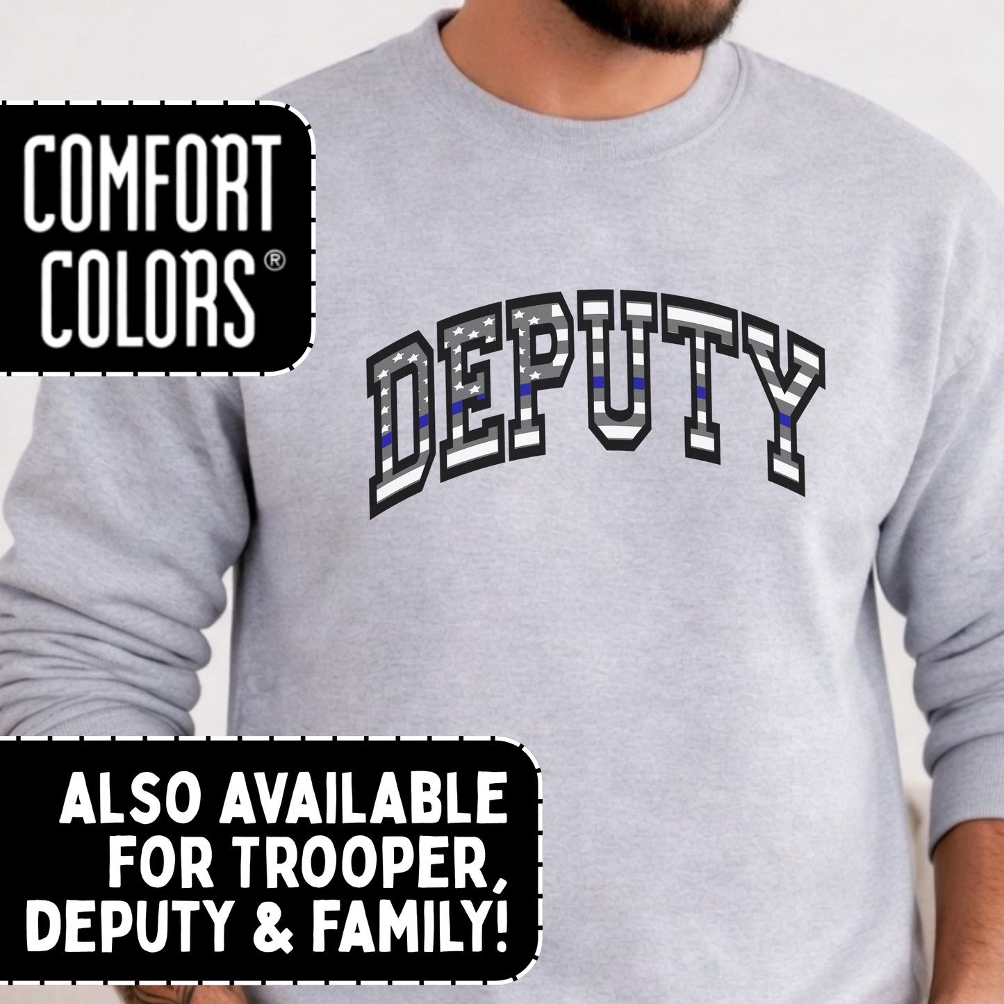 Police Flag Crewneck