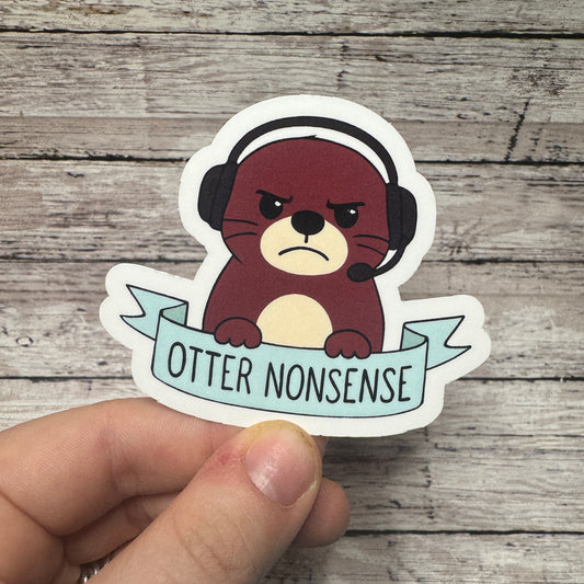 Otter Nonsense Dispatch Sticker