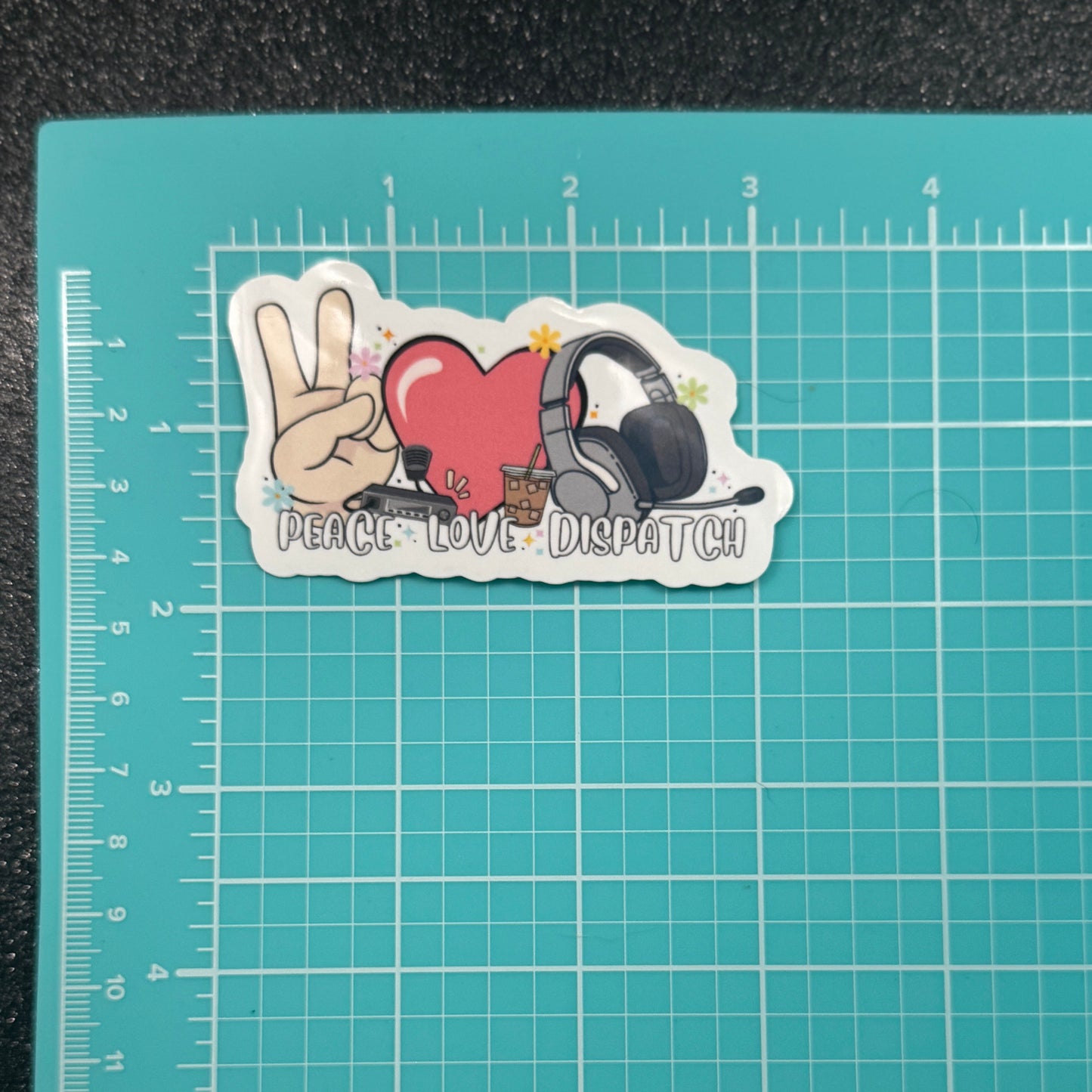 Peace Love Dispatch Sticker