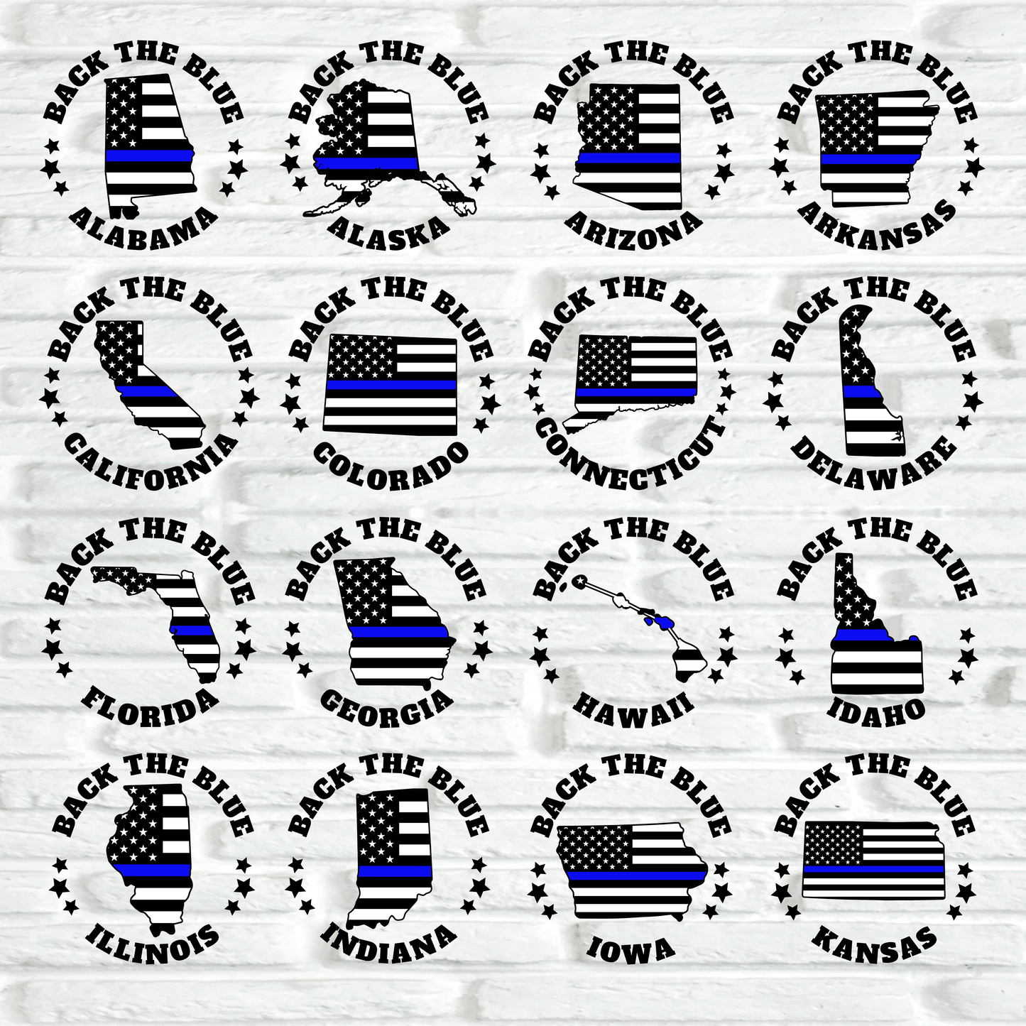 Police State Flag Comfort Colors Shirts