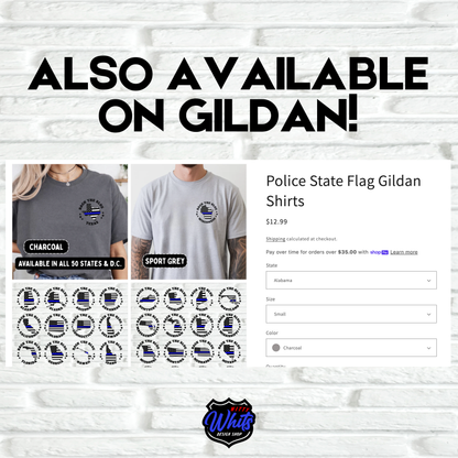 Police State Flag Comfort Colors Shirts