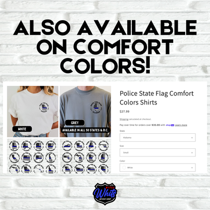 Police State Flag Gildan Shirts