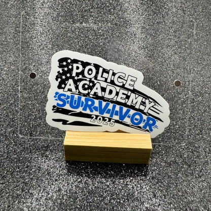 Academy Survivor Police Sticker
