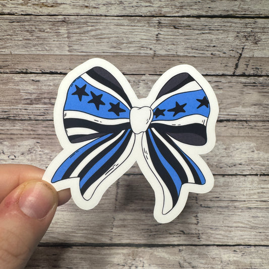 Police Bow Sticker