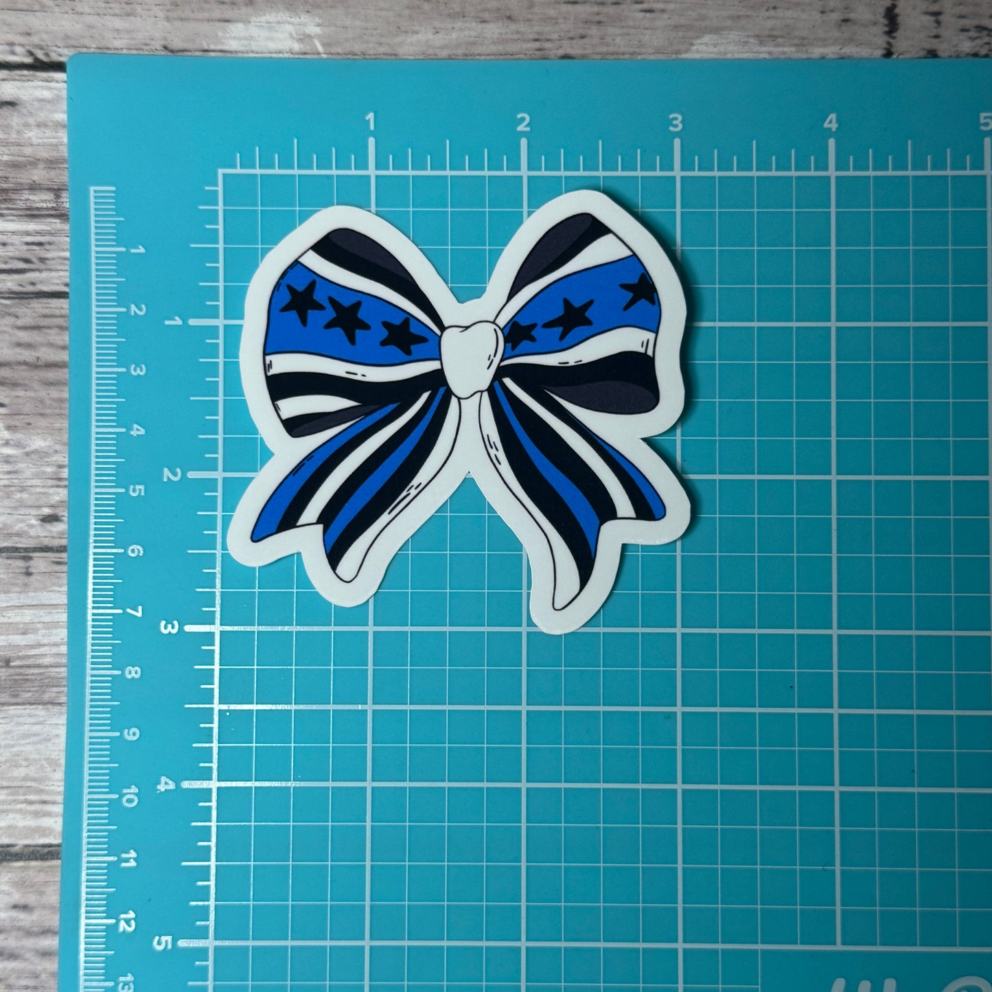 Police Bow Sticker