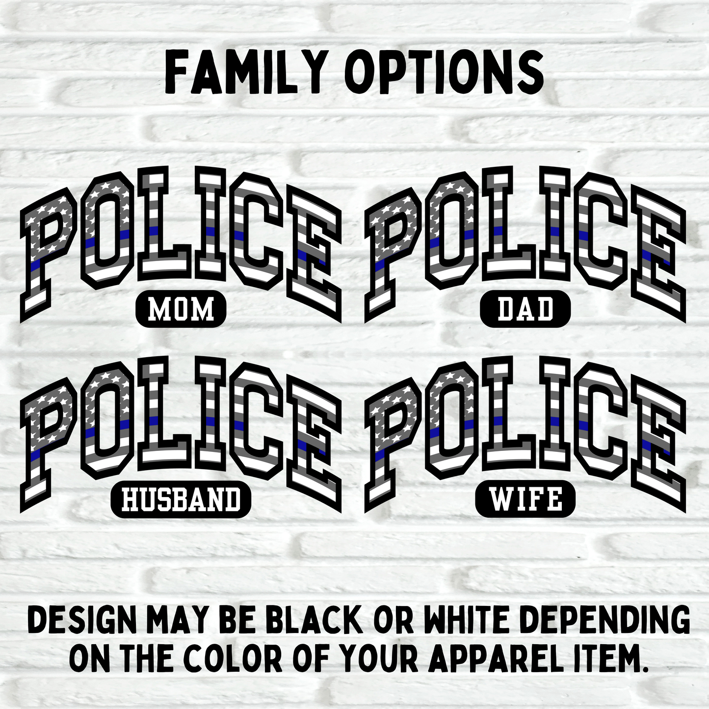 Police Flag Crewneck