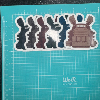 Custom Police Vest Sticker