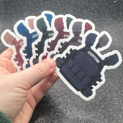 Custom Police Vest Sticker