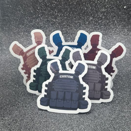 Custom Police Vest Sticker