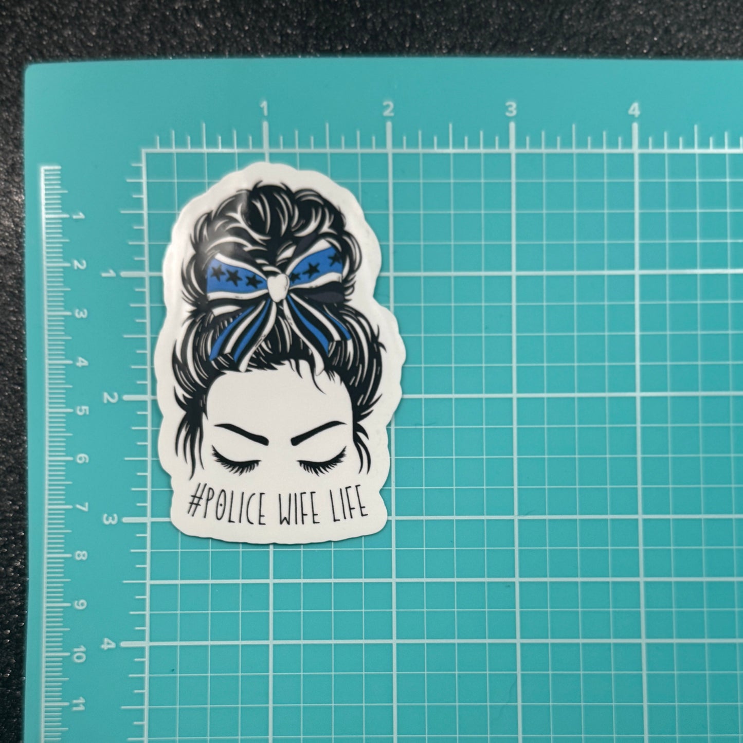 Messy Bun Police Sticker