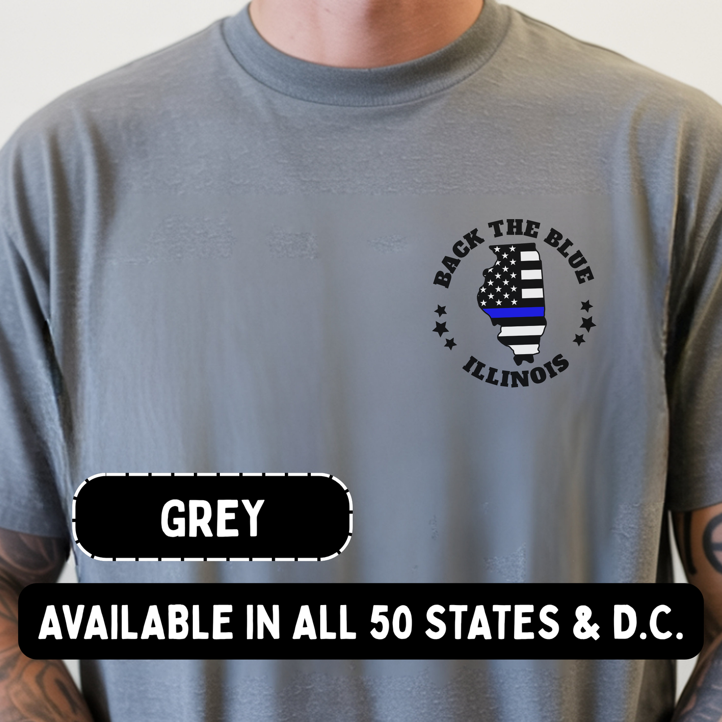 Police State Flag Comfort Colors Shirts
