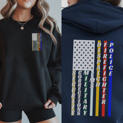 First Responder Flag Sweatshirt