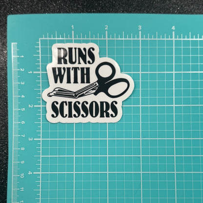 Runs With Scissors EMS Sticker