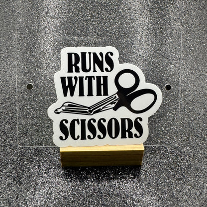 Runs With Scissors EMS Sticker