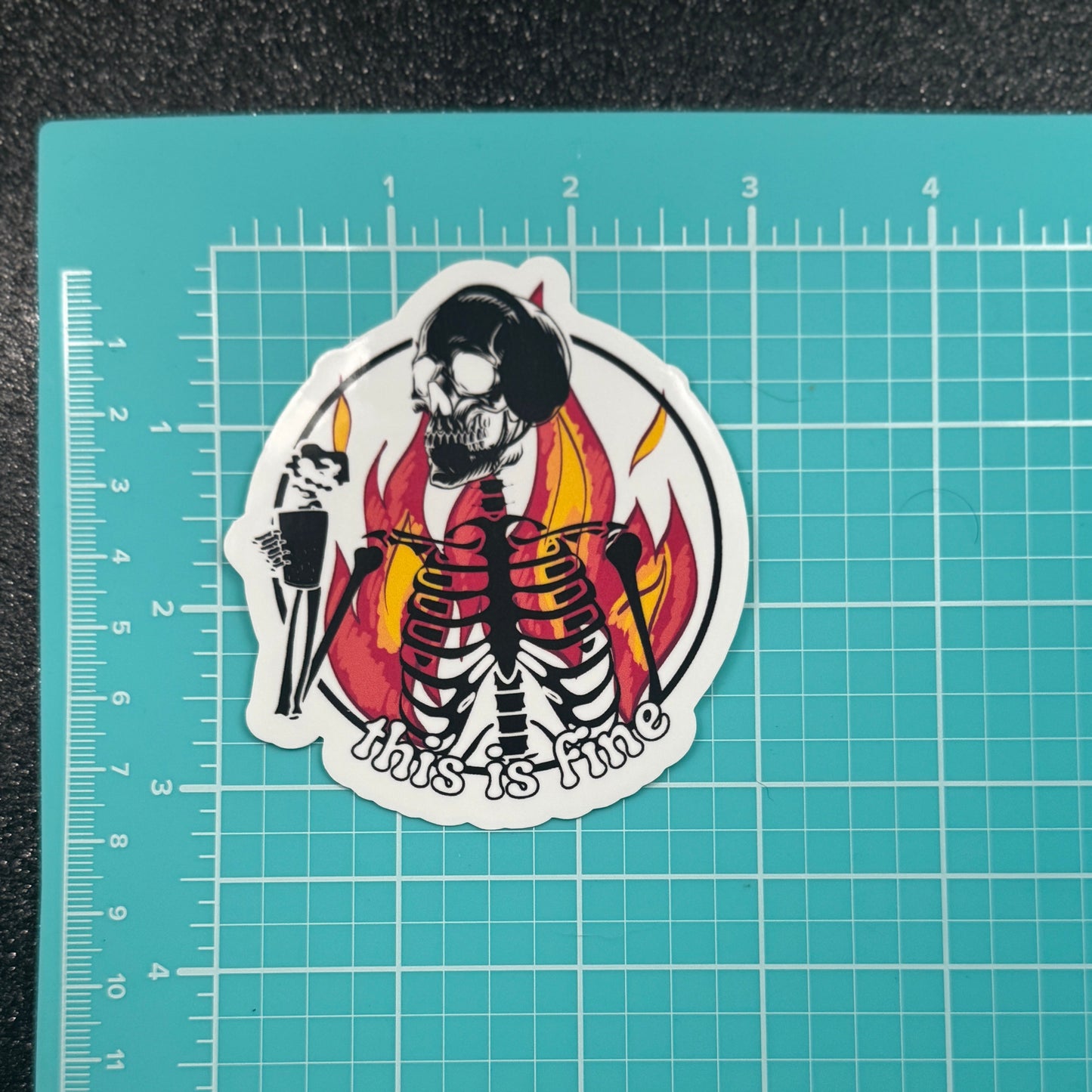 This is Fine Skeleton Dispatch Sticker