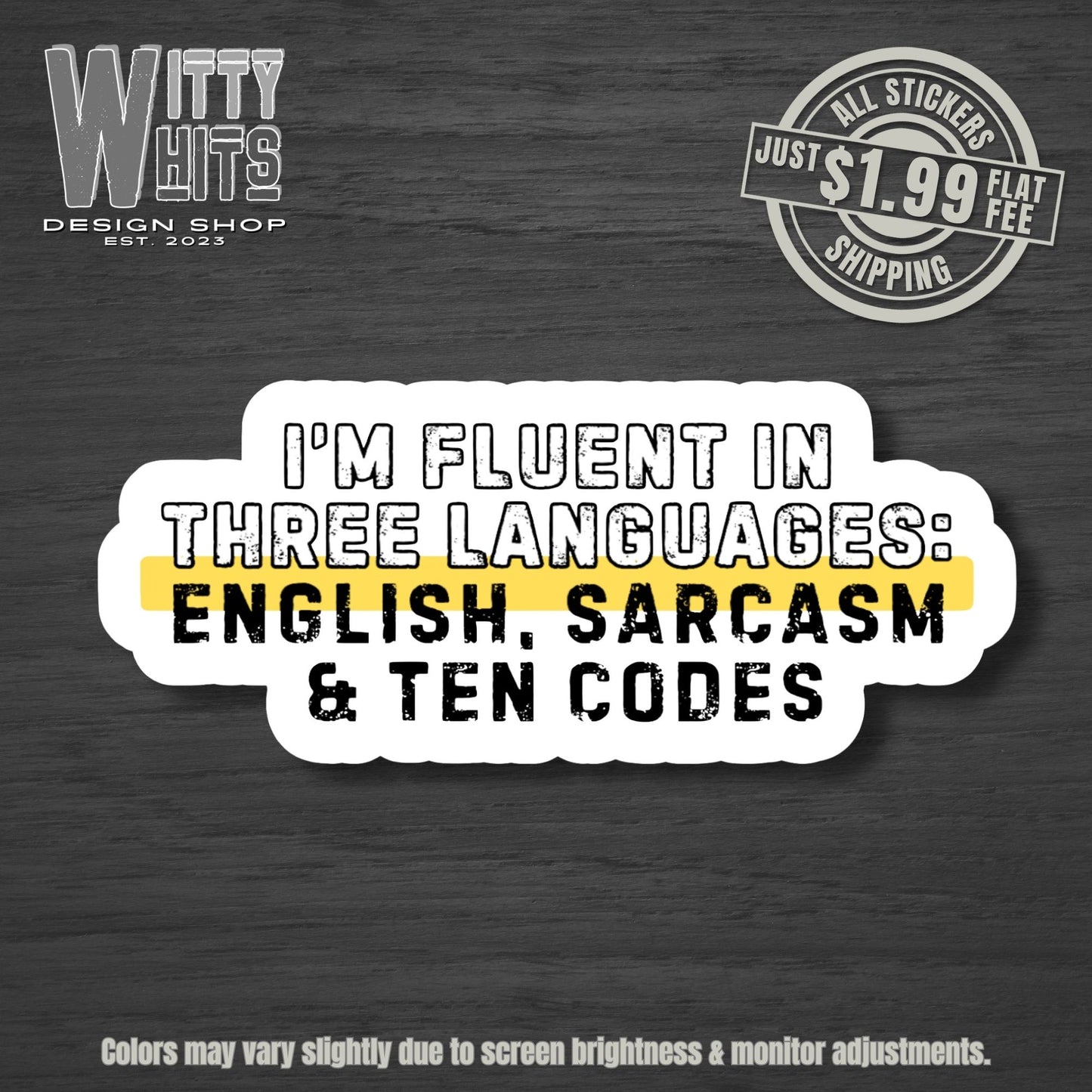 Three Languages Dispatch Sticker