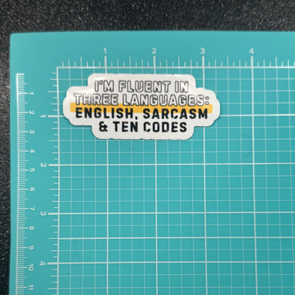 Three Languages Dispatch Sticker