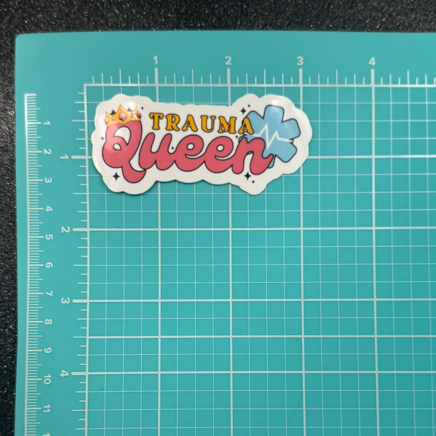 Trauma Queen Fire/EMT Sticker