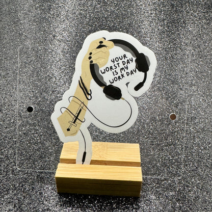 My Work Day Dispatch Sticker