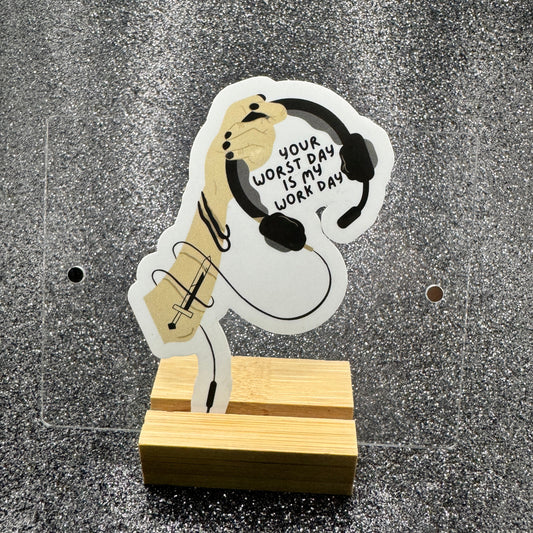 My Work Day Dispatch Sticker