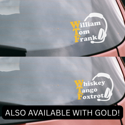WTF Dispatch Decal
